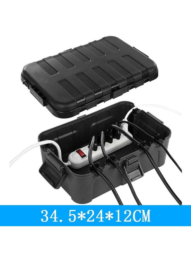 يُسلِّم صندوق كهربائي خارجي، أغطية منافذ كهربائية خارجية مقاومة للماء بمعيار IP54، أغطية أسلاك تمديد مقاومة للعوامل الجوية، تحمي المنافذ والمقابس والمآخذ والمؤقتات وشرائط الطاقة، ومصابيح الزينة كبيرة الحجم. - Image 2